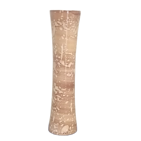 Light Beige Wooden Vase 11.5"