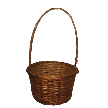 Handwoven Cane Basket 9" x 9"
