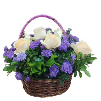 Lavender Charm Basket