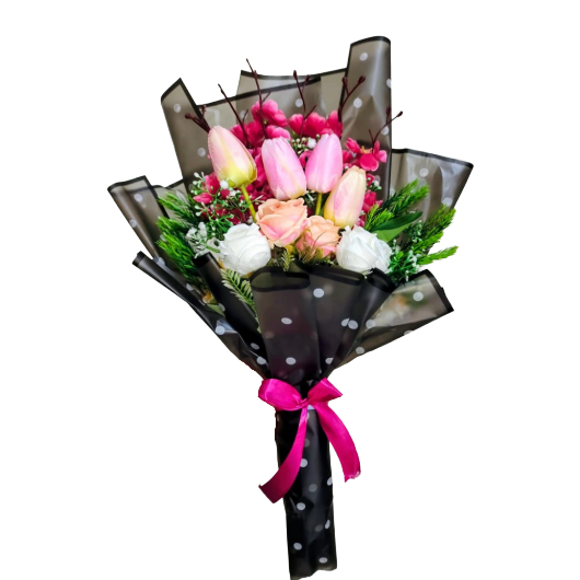 Tulip Romance Artificial Bouquet