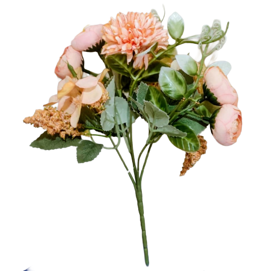 Mixed Peach Artificial Flower