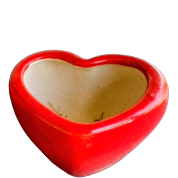 Heart Pot 3" X 5" (Single Piece)