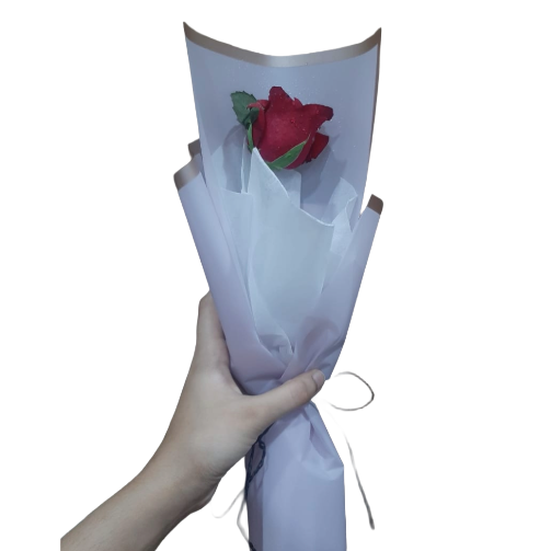 Single Rose Bouquet