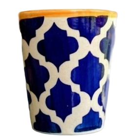 Moroccan Blue Pot 6" x 5"