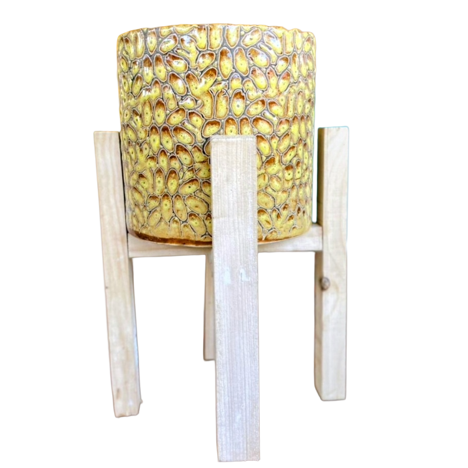 Acrylic Large Pot With Holder 16"x 8"