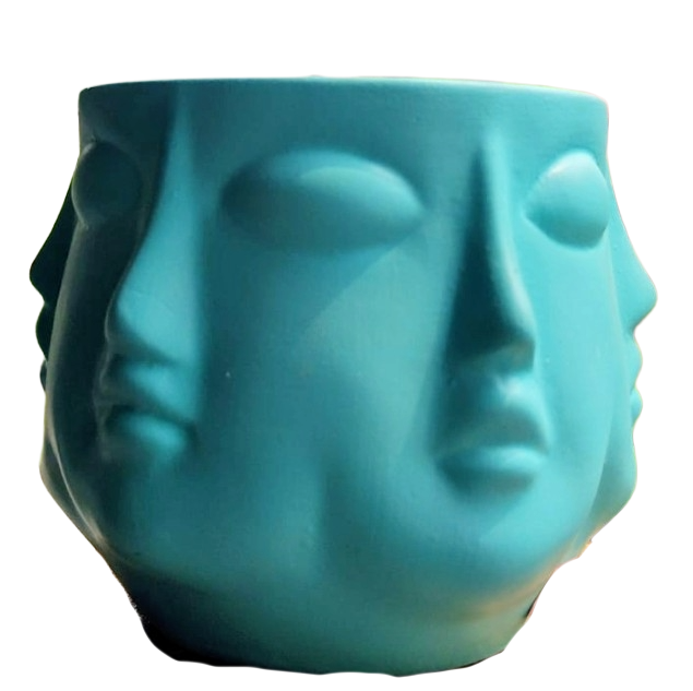 Face Shape Flower Planter 4"x 4"