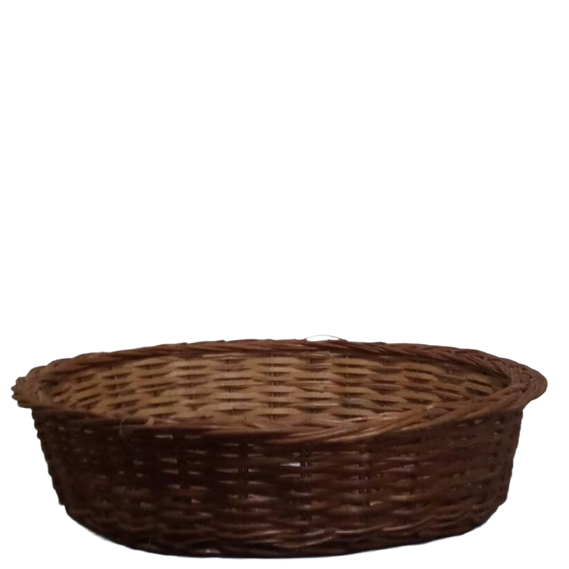 Handwoven Cane Basket 16" x  12"
