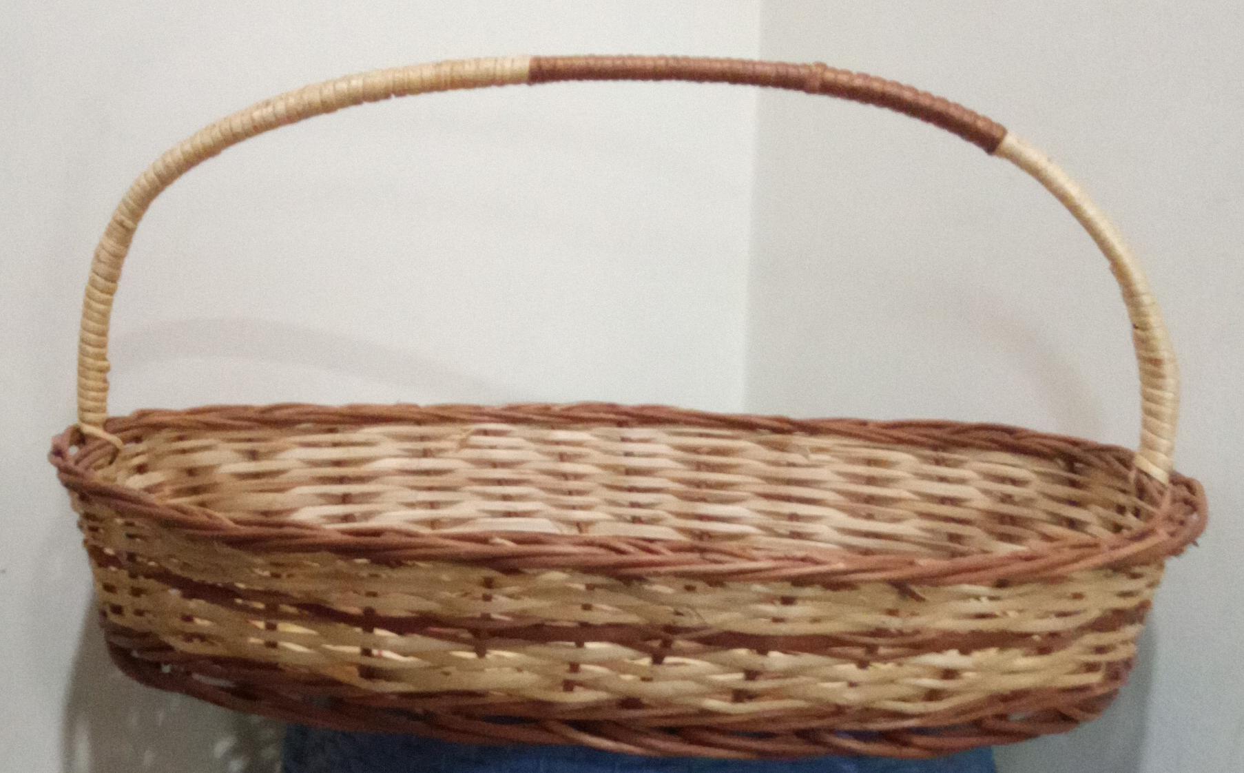 handwoven cane basket (20 x 15 inch)