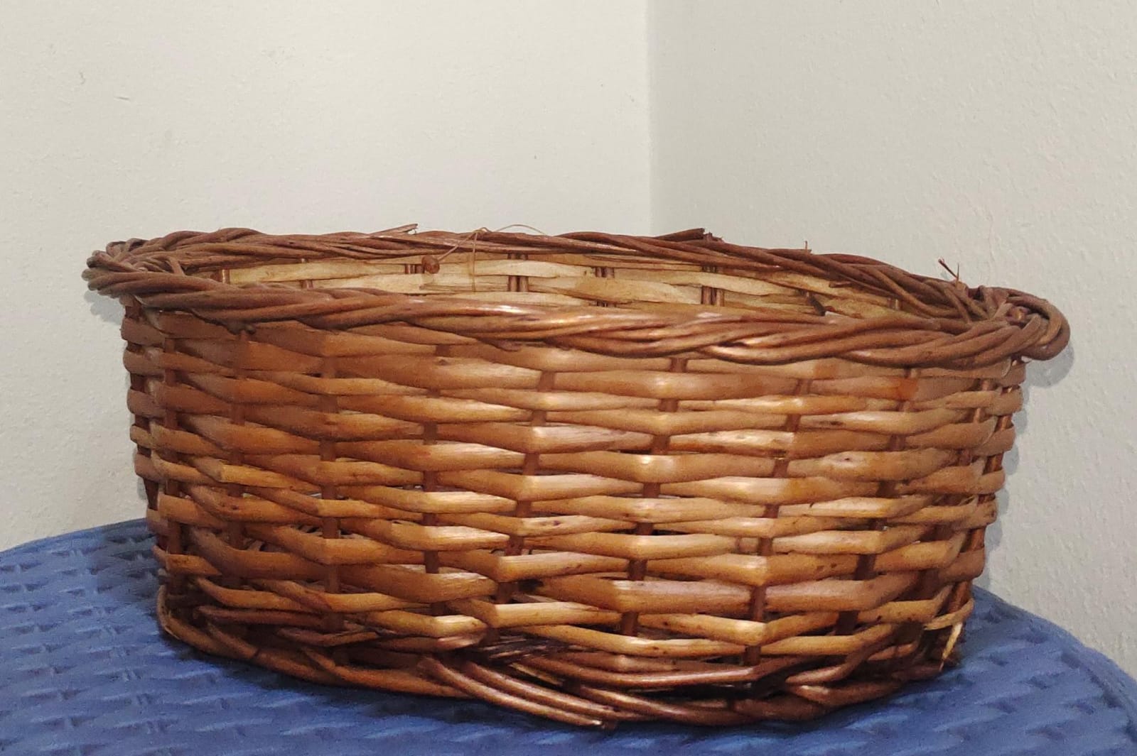 10 x 7 inch handwoven cane basket