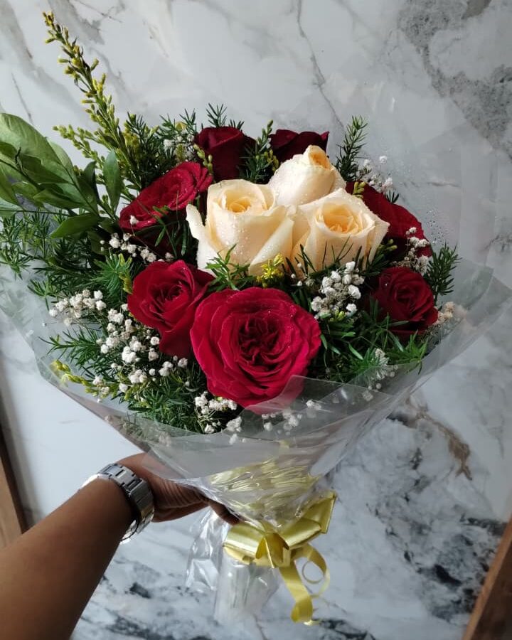 Crimson Ivory Bouquet