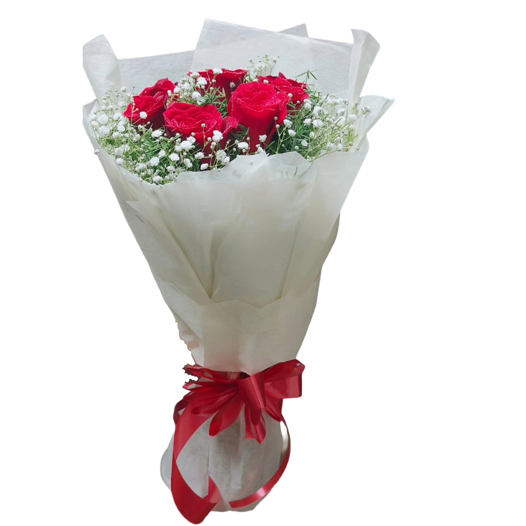 Ivory & Crimson Bouquet
